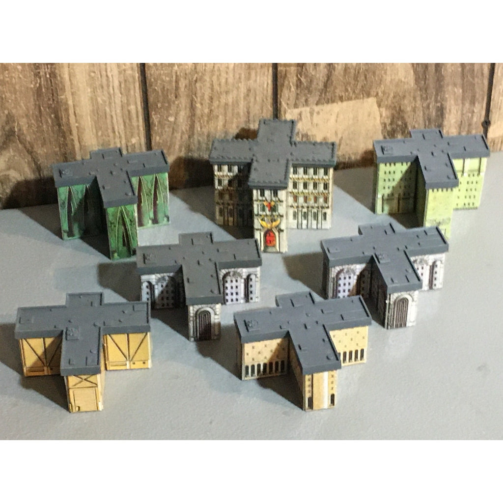 A31676 WARHAMMER EPIC 40K TERRAIN BUILDINGS PLASTIC & CARDSTOCK 7 PK