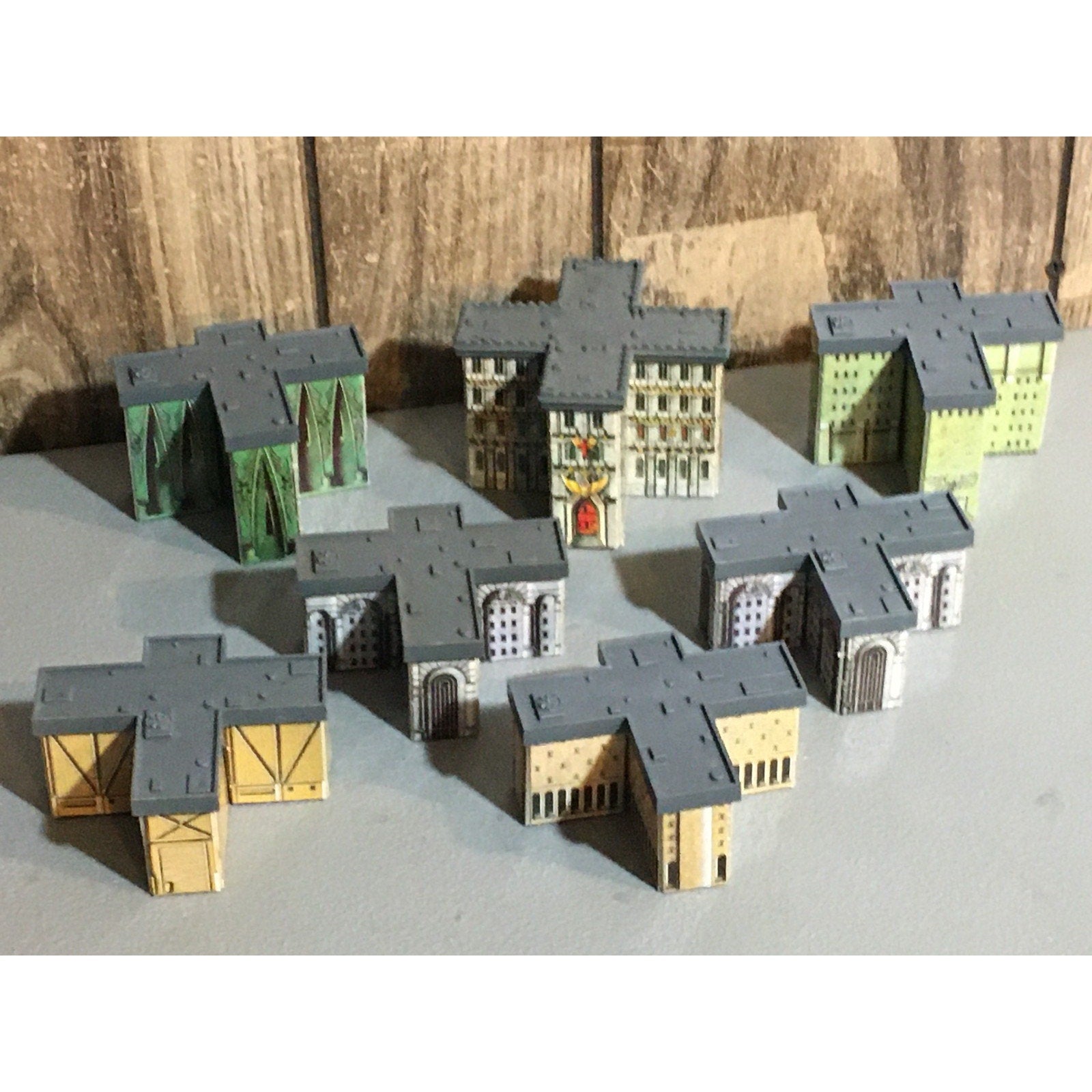 A31676 WARHAMMER EPIC 40K TERRAIN BUILDINGS PLASTIC & CARDSTOCK 7 PK