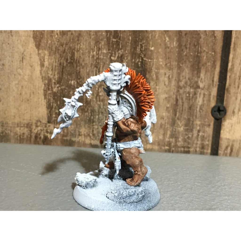 A20168 WARHAMMER FANTASY AOS FYRESLAYERS BATTLESMITH PRIMED CUSTOM NO BANNER
