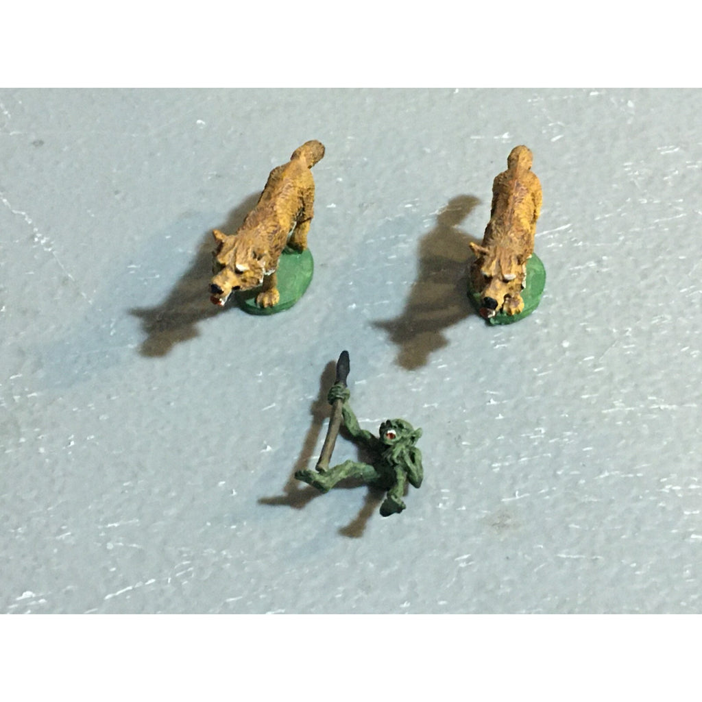 A10115 CITADEL PRE SLOTTA METAL RARE OOP GOBLIN WOLF RIDER W EXTRA WOLF PAINTED