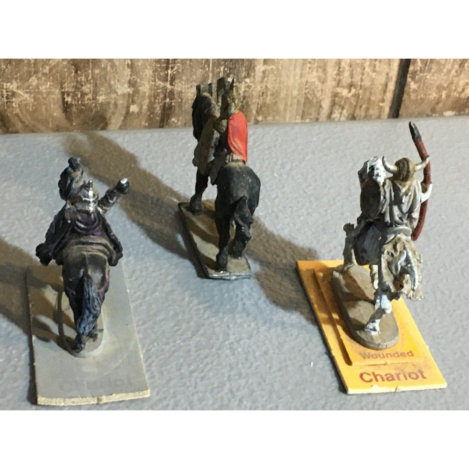 A32531 UNKNOWN METAL MINIATURES 3 PK SKELETON KNIGHT CAVALRY MISS 1 SWORD