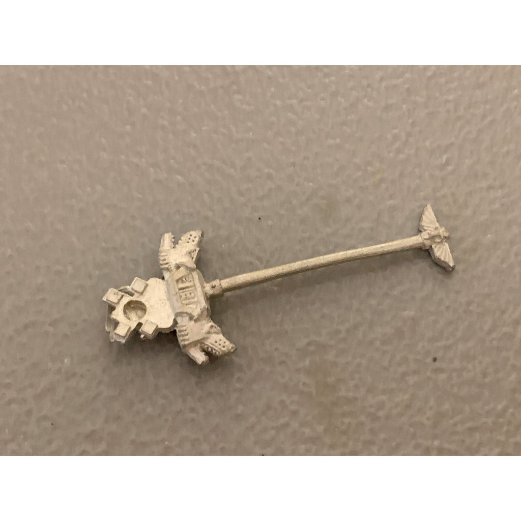 A17719 WARHAMMER 40K SPACE MARINES WOLVES METAL BANNER BACKPACK GW OOP