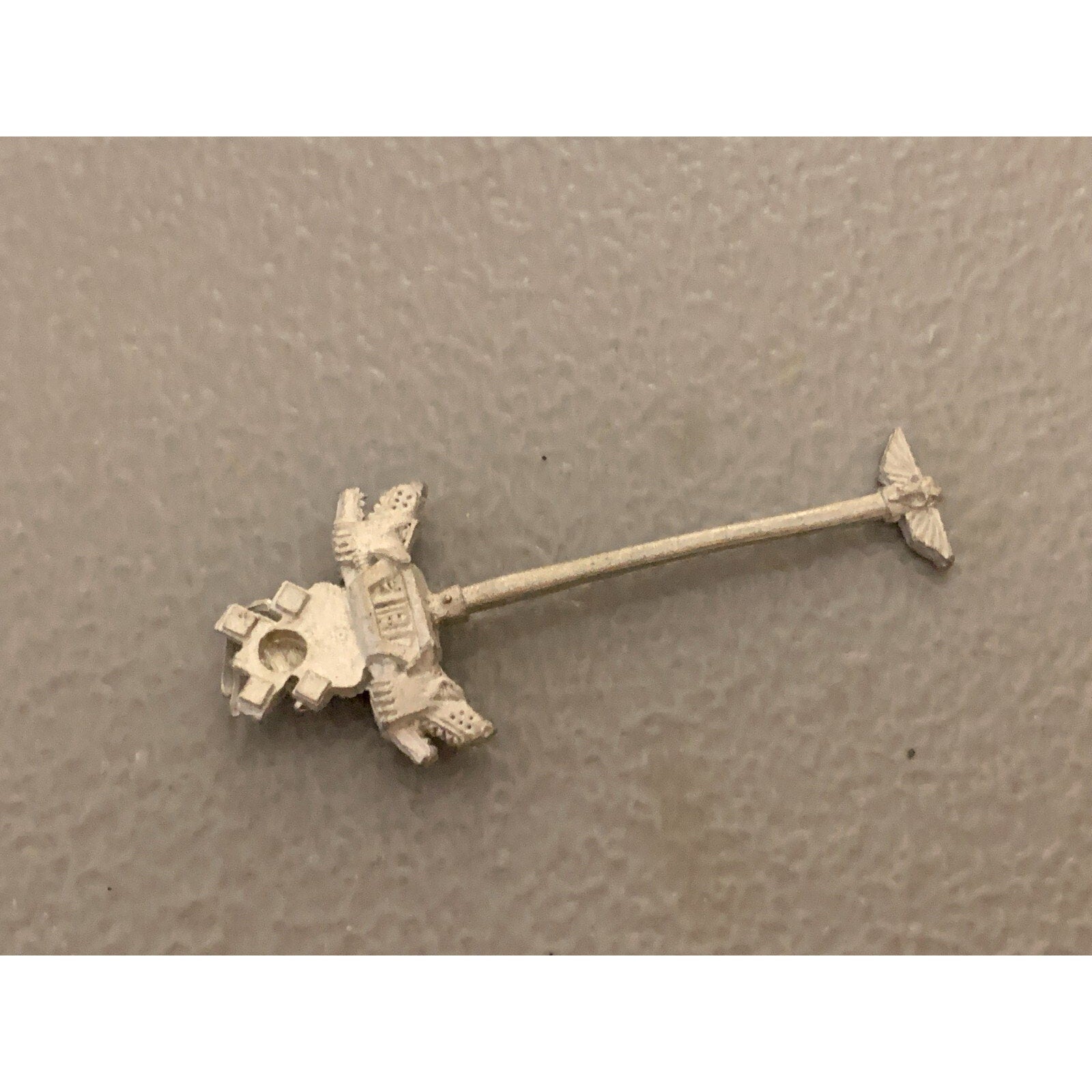 A17719 WARHAMMER 40K SPACE MARINES WOLVES METAL BANNER BACKPACK GW OOP