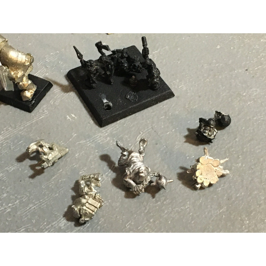 A21033 WARHAMMER FANTASY ORCS & GOBLINS METAL SNOTLING BLACK ORC BOAR