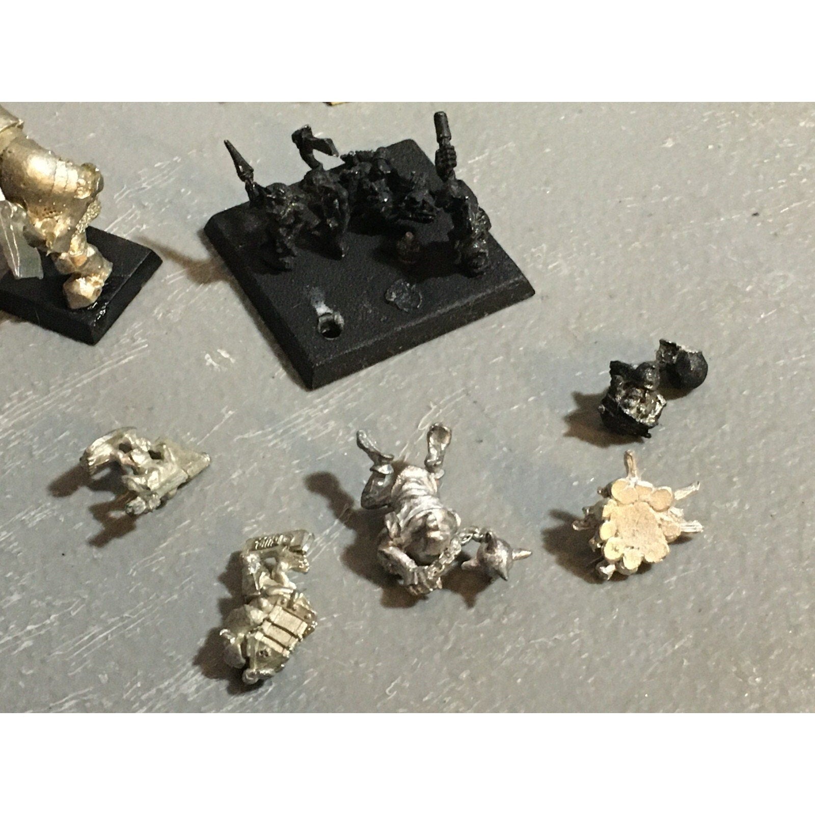 A21033 WARHAMMER FANTASY ORCS & GOBLINS METAL SNOTLING BLACK ORC BOAR
