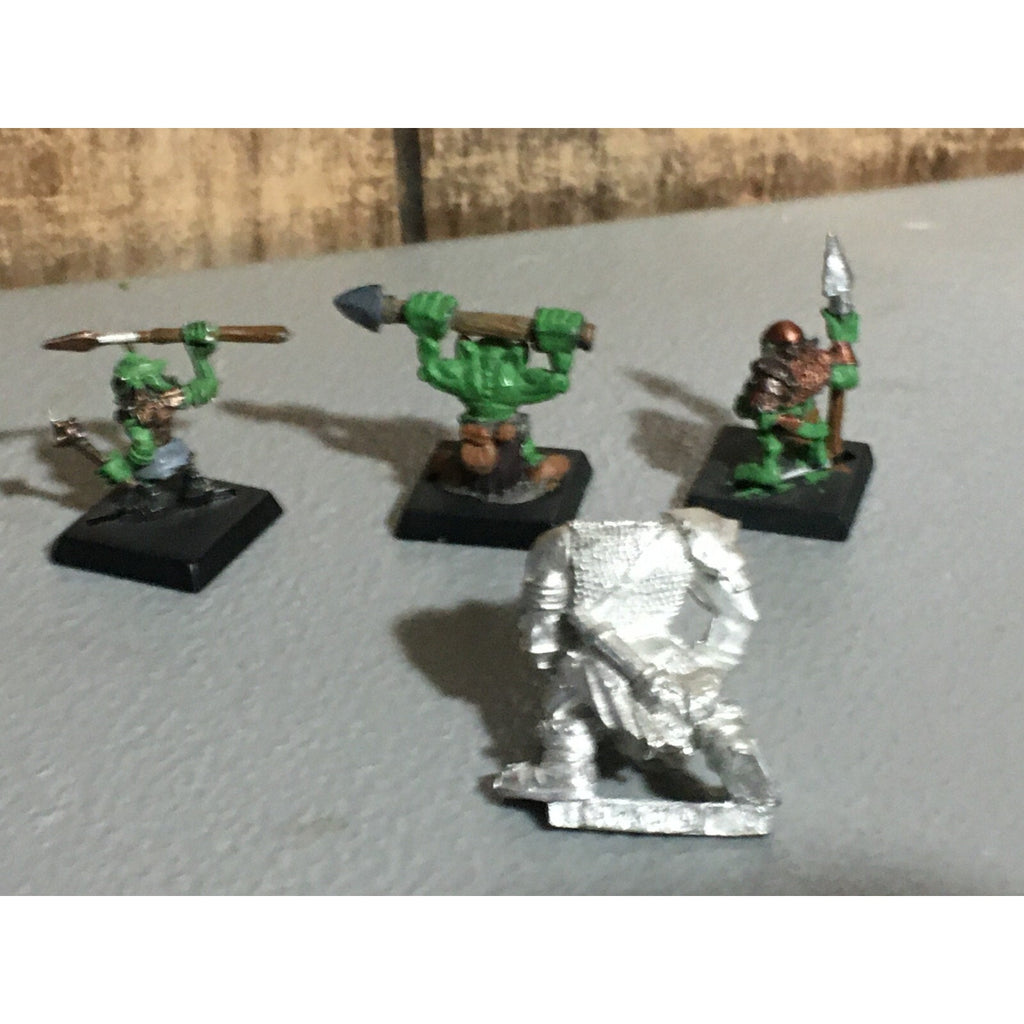 A21423 WARHAMEMR METAL OOP ORCS & GOBLINS UNKNOWN 4 PK RUGLUD ARMOURED