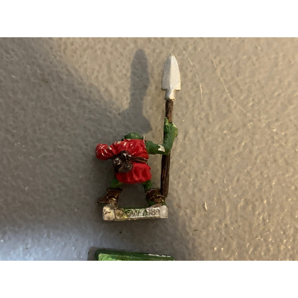 A31233 WARHAMMER CITADEL FANTASY AOS METAL ORCS & GOBLINS GOBLIN W/ SPEAR OOP