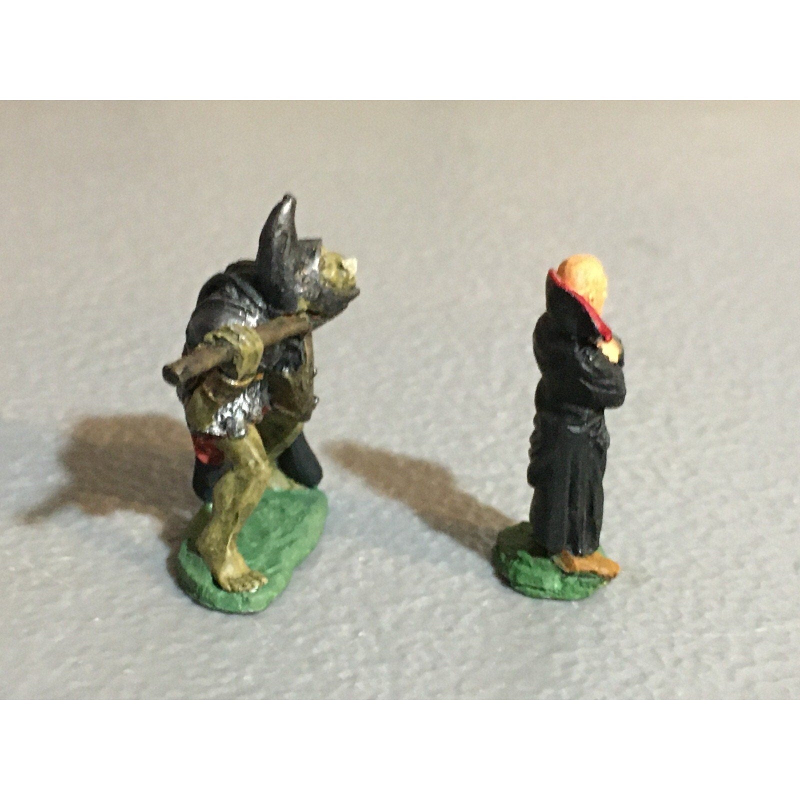 A9791 CITADEL PRE SLOTTA METAL RARE OOP ORC WARRIOR & DRACULA VAMPIRE PAINTED
