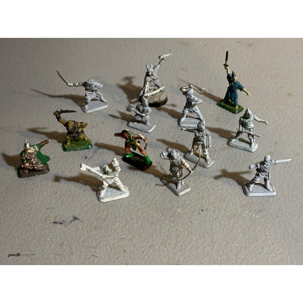 A30369 MITHRIL MINIATURES MIDDLE LOTR LORD RING METAL M SERIES LOT DWARF ORC MEN
