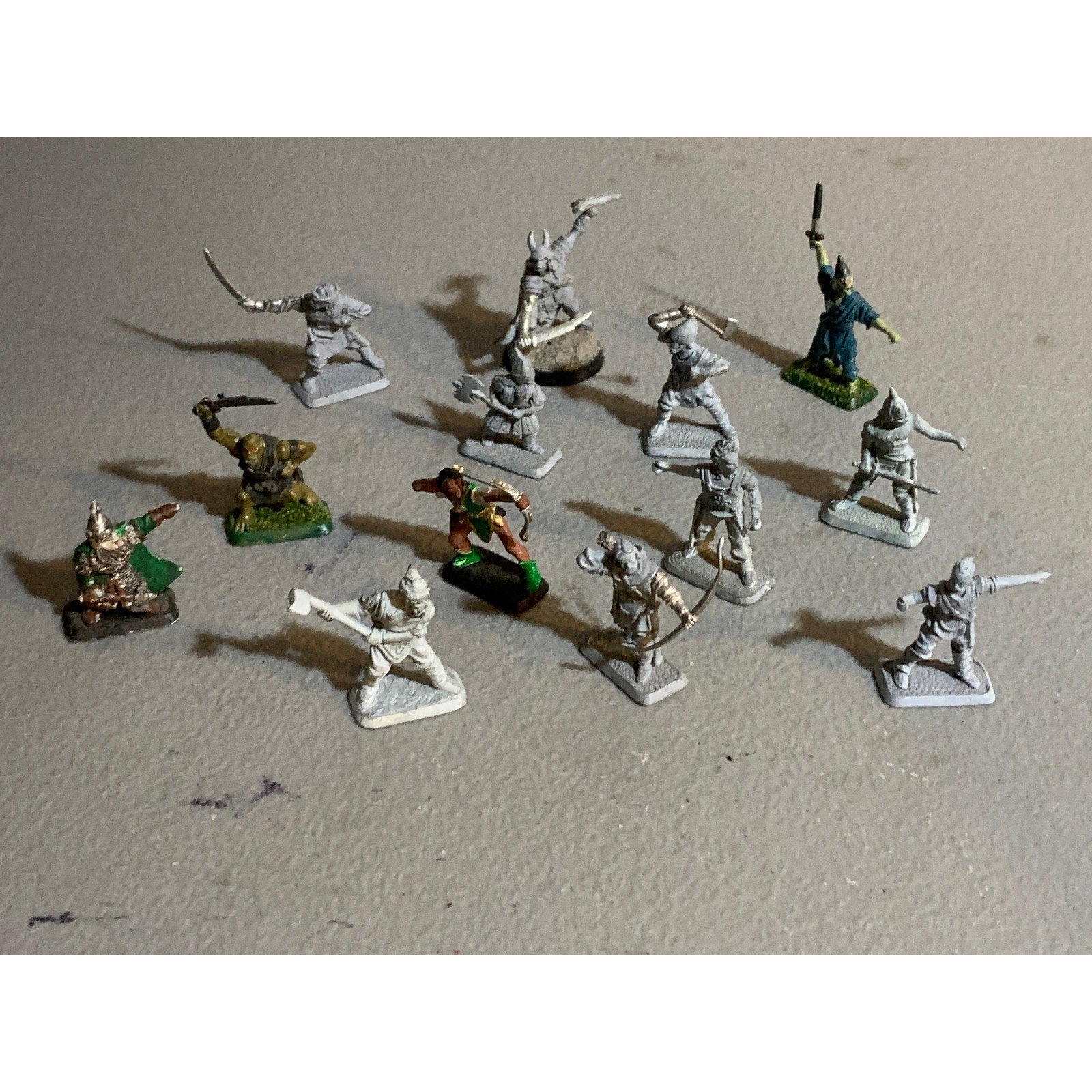 A30369 MITHRIL MINIATURES MIDDLE LOTR LORD RING METAL M SERIES LOT DWARF ORC MEN