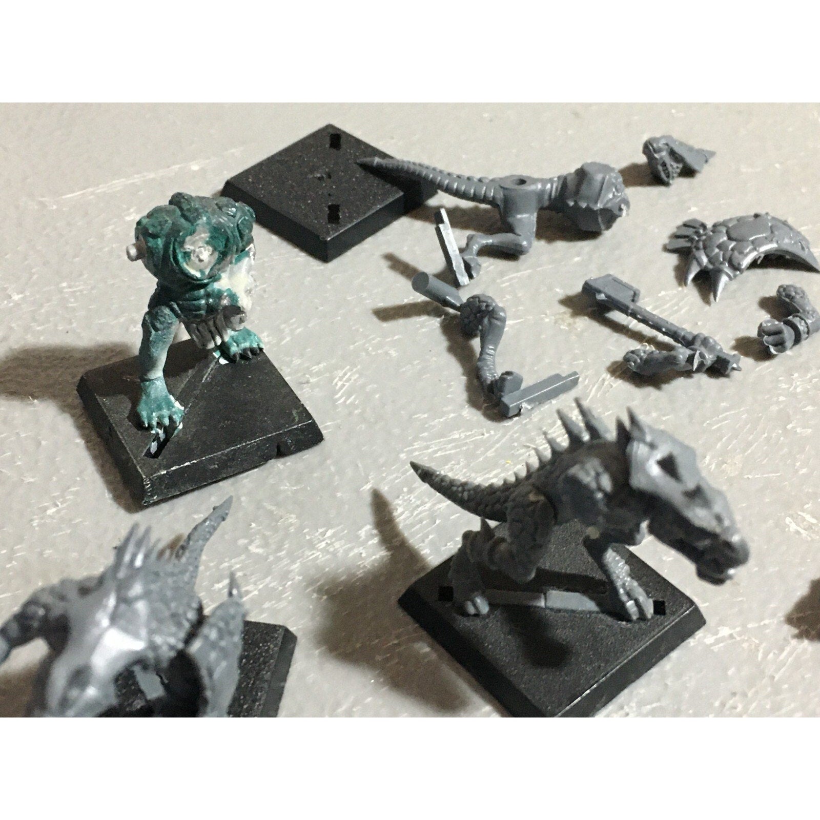 A22064 WARHAMMER FANTASY LIZARDMEN BITS & INCOMPLETET LOT SAURUS GAMES WORKSHOP