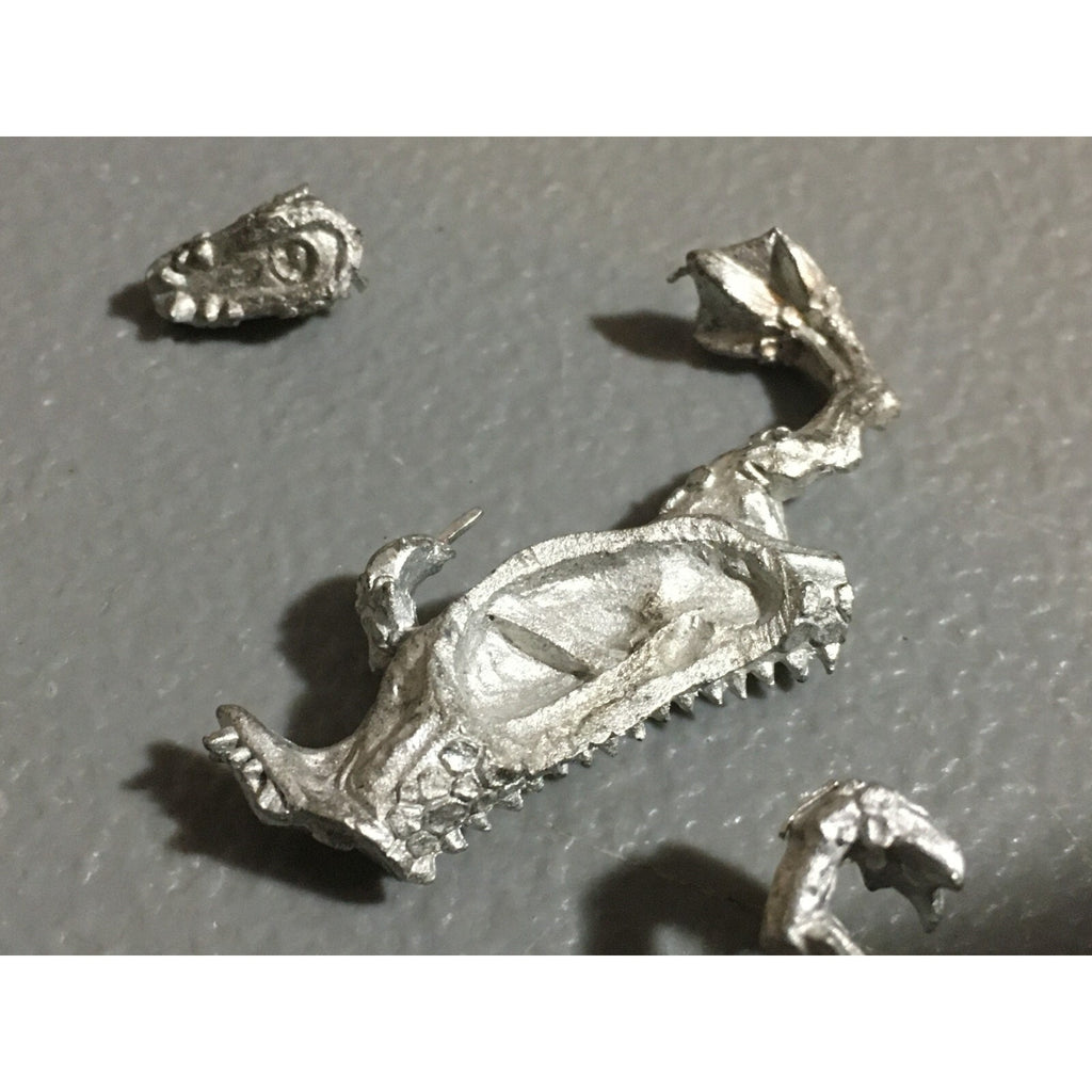 A20382 WARHAMMER FANTASY DARK ELVES METAL COLD ONE 2 PK INCOMPLETE