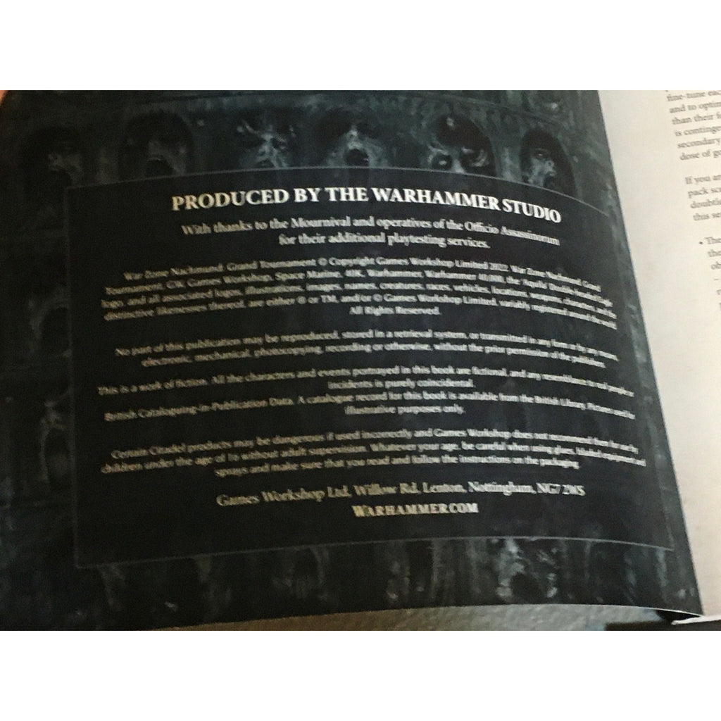 BOOK WARHAMMER 40K BOOKLETS GRAND TOURNAMENT 2020 MUNITORUM FIELD MANUAL NACHMUN