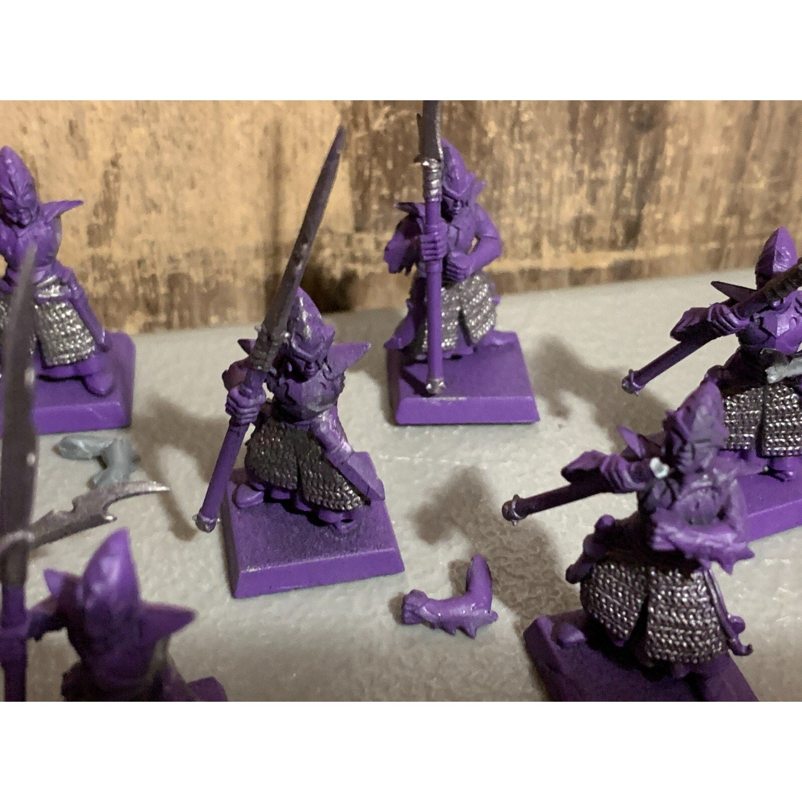 A16903 WARHAMMER AOS FANTASY DARK ELVES SPEARMEN 10 PACK MISS 2 SHIELDS GW
