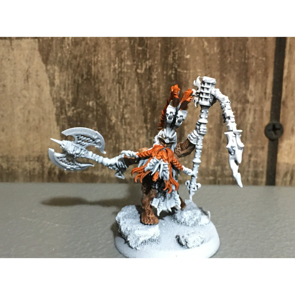 A20168 WARHAMMER FANTASY AOS FYRESLAYERS BATTLESMITH PRIMED CUSTOM NO BANNER