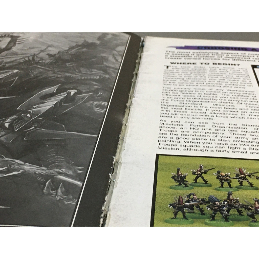 BOOK GAMES WORKSHOP WARHAMMER 40K CODEX DARK ELDAR 3RD ED SB USED