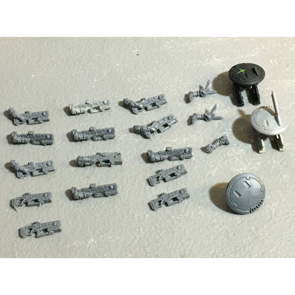 A23029 WARHAMMER 40K TAU EMPIRE BITS LOT FIRE WARRIORS GUNS DRONES GW