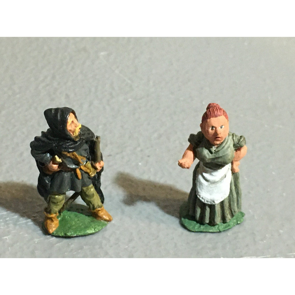 A10139 CITADEL PRE SLOTTA METAL RARE OOP HUMAN VILLAGERS 2 PK PAINTED