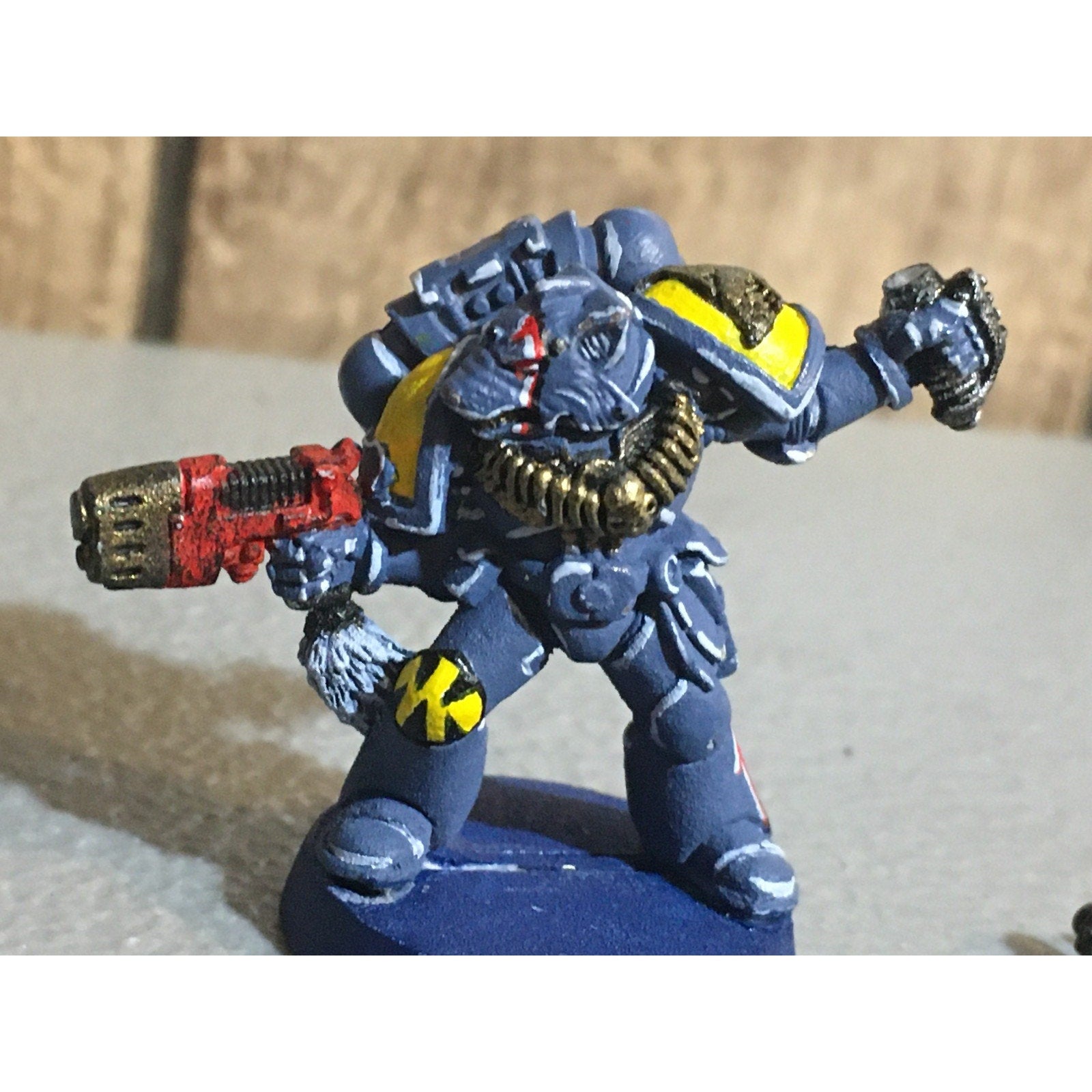 A31180 WARHAMMER 40K SPACE MARINES WOLVES METAL CAPTAIN WOLF HELMET GW