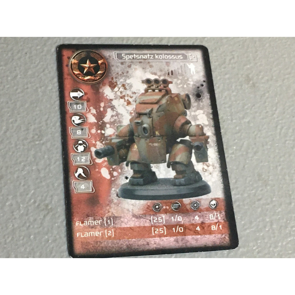 A32044 RACKHAM AT-43 RED BLOK MINI SPETSNATZ KOLOSSUS UNIT INCOMPLETE W CARD