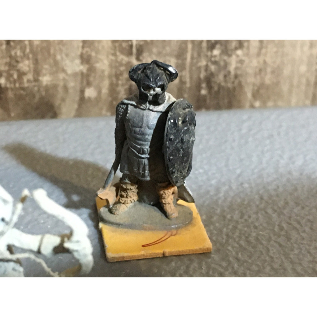 A32526 UNKNOWN METAL MINIATURES SKELETON LOT 6 PK WARRIOR CASUALTY