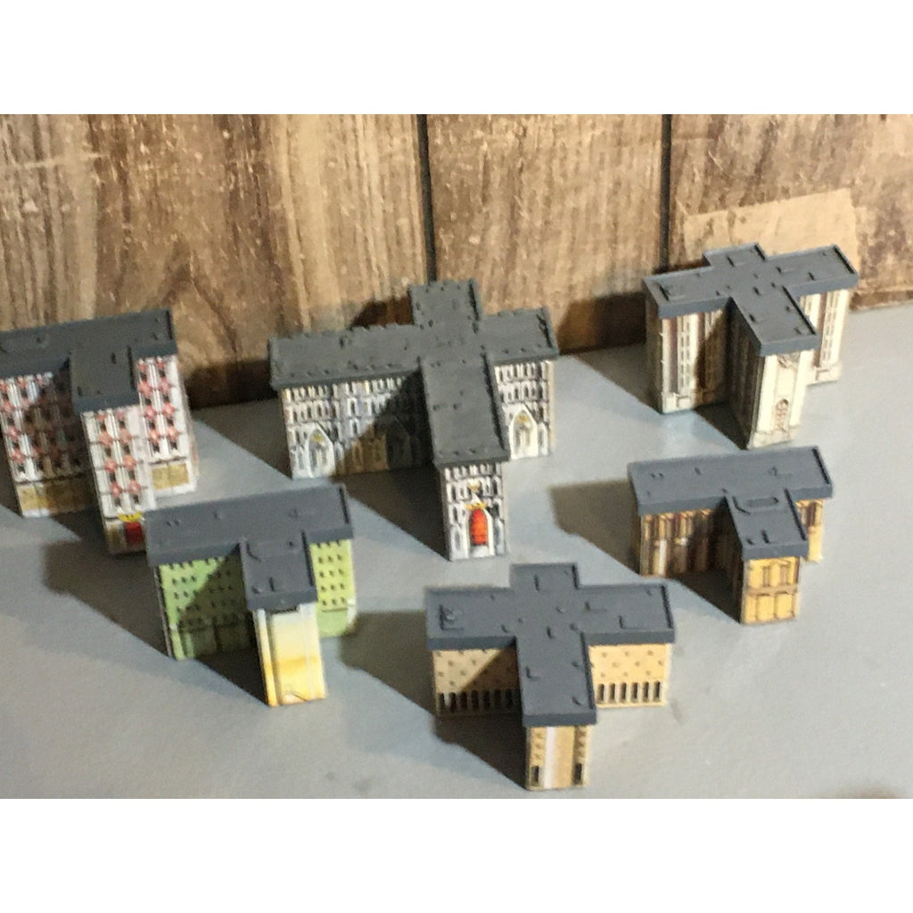 A31672 WARHAMMER EPIC 40K TERRAIN BUILDINGS PLASTIC & CARDSTOCK 6 PK