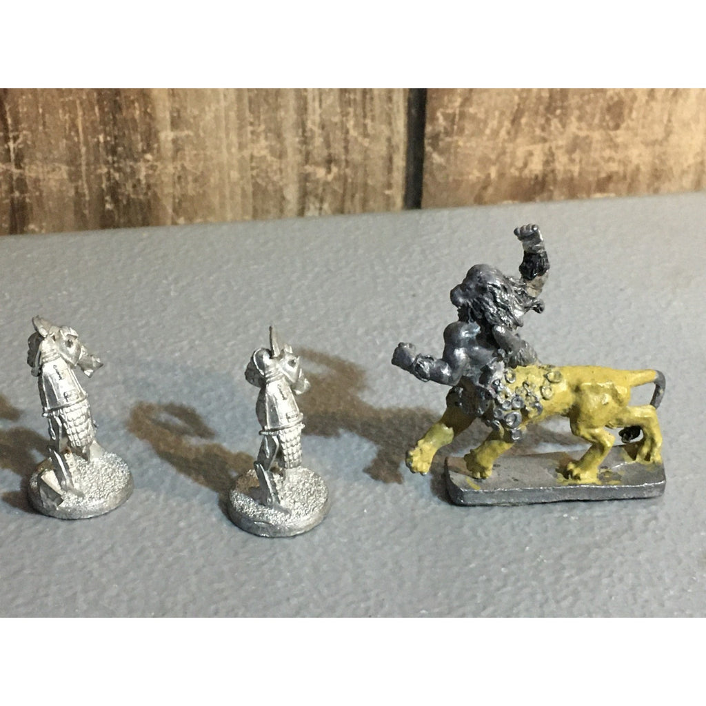 A29777 RAL PARTHA METAL LOT LION CENTAUR & INCOMPLETE AUTOMATON 2 PK FANTASY