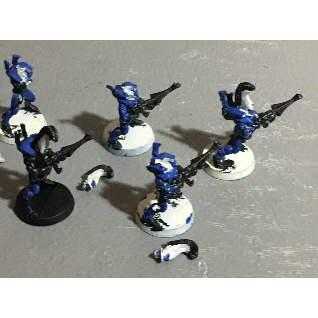 A22117 WARHAMMER 40K ELDAR CRAFTWORLDS DIRE AVENGERS METAL HEADS MISS 1 ARM GW