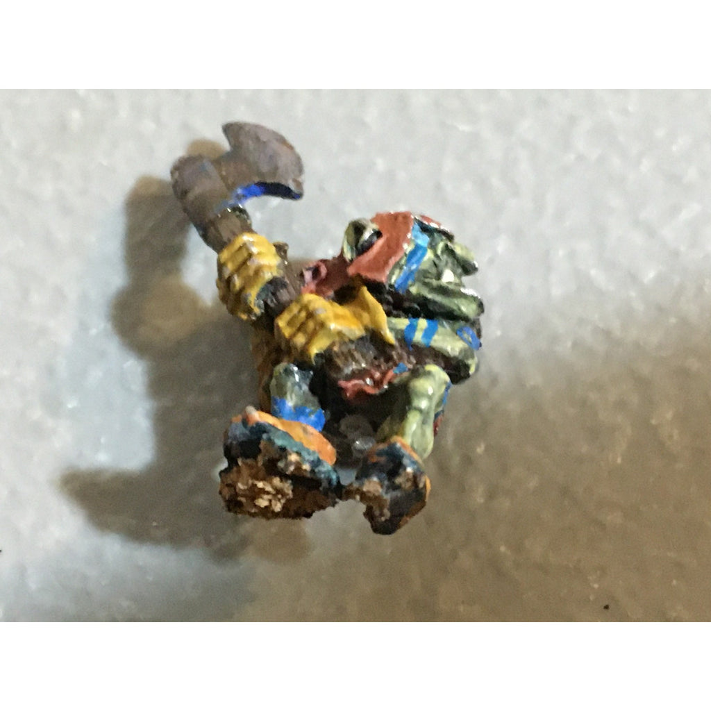 A32475 WARHAMMER FANTASY METAL ORCS GOBLINS SPEAR CHUKKA PAINT BASE