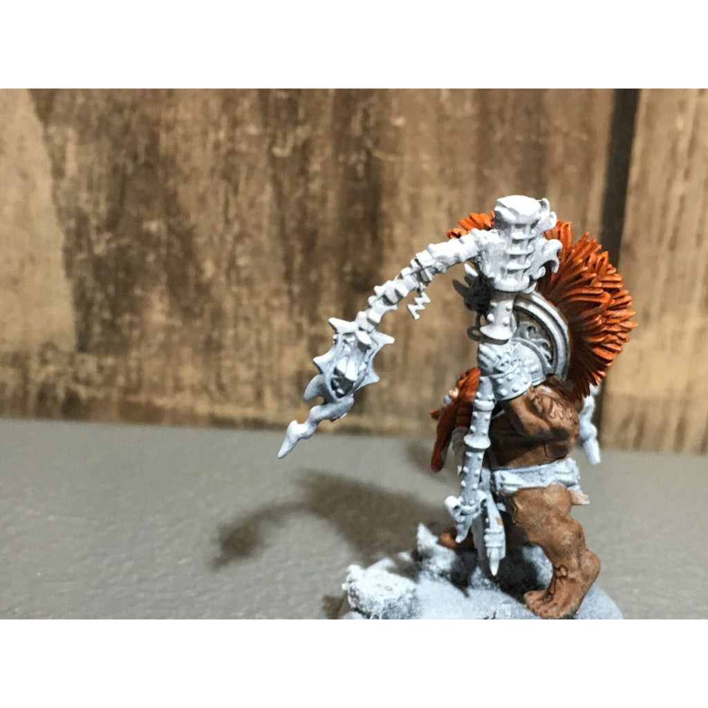 A20168 WARHAMMER FANTASY AOS FYRESLAYERS BATTLESMITH PRIMED CUSTOM NO BANNER