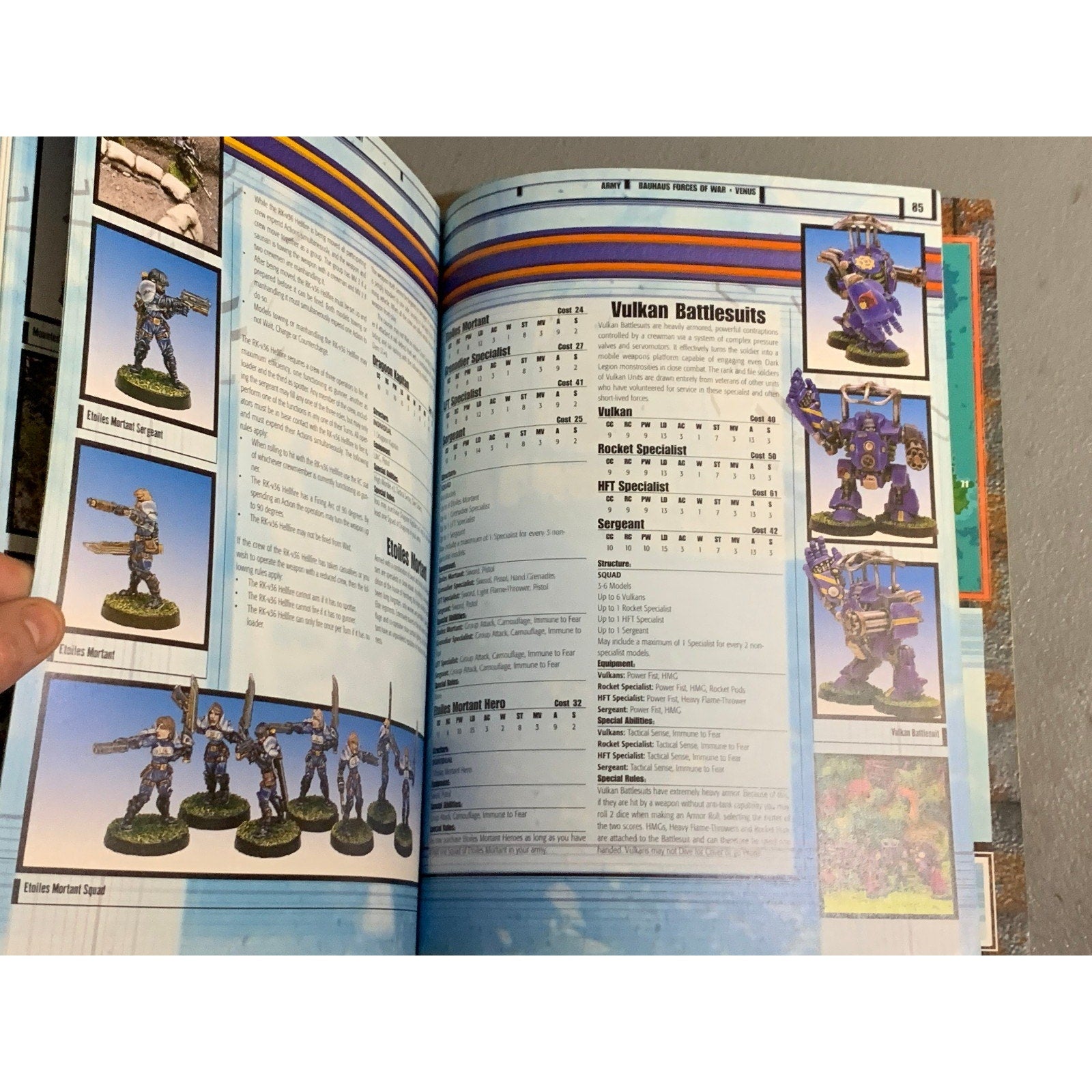 A31652 WARZONE MUTANT CHRON HHG ARMY BOOK PLAYED VENUS BAUHAUS FORCES OF WAR