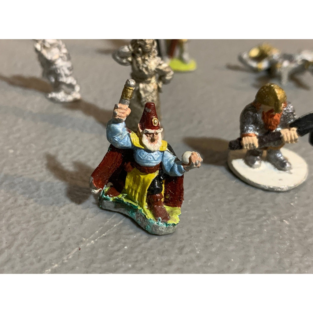A29183 RAL PARTHA WARRIORS LOT WIZARD DWARF FEMALE KNIGHT METAL MINIATURES
