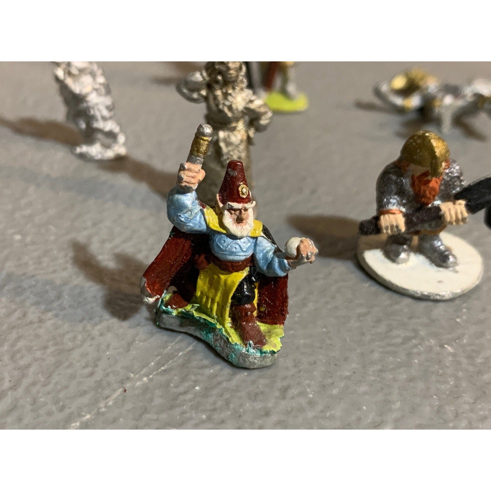 A29183 RAL PARTHA WARRIORS LOT WIZARD DWARF FEMALE KNIGHT METAL MINIATURES