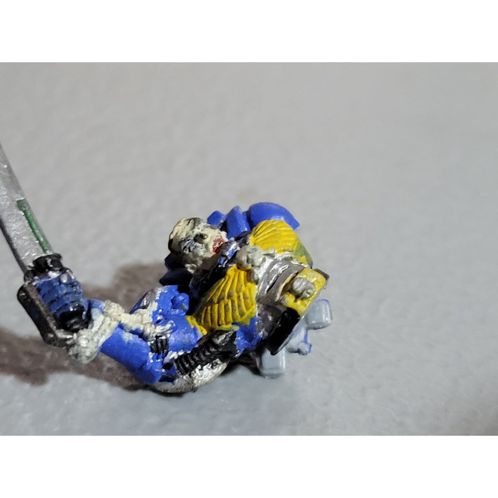 A19052 WARHAMMER 40K SPACE MARINES METAL BIKE CAPTAIN TORSO POWER SWORD