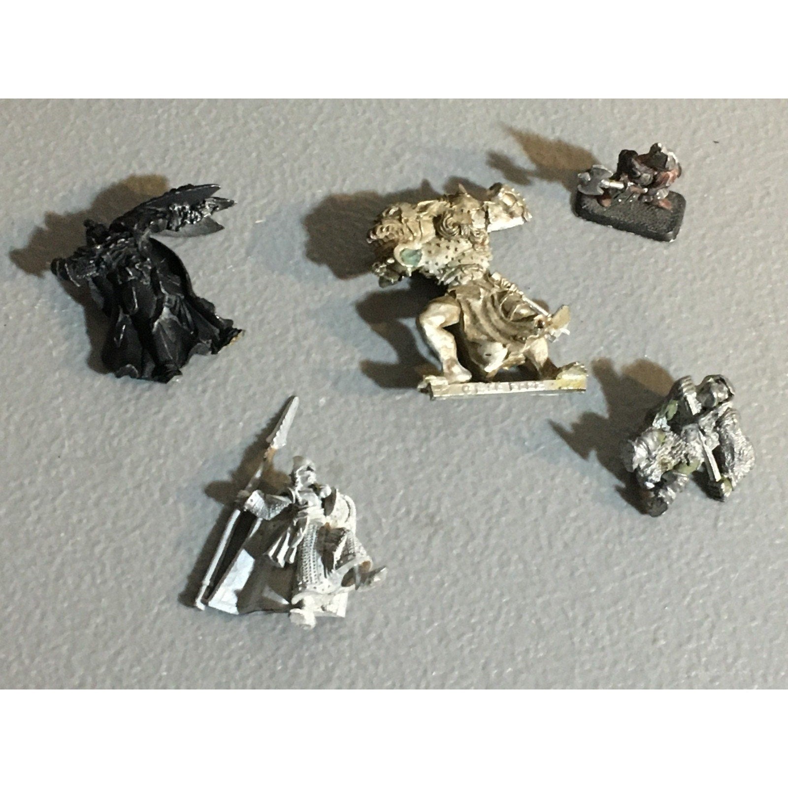 A32530 UNKNOWN METAL MINIATURES INCOMPLETE LOT WARRIOR ELF OGRE ORC DWARF