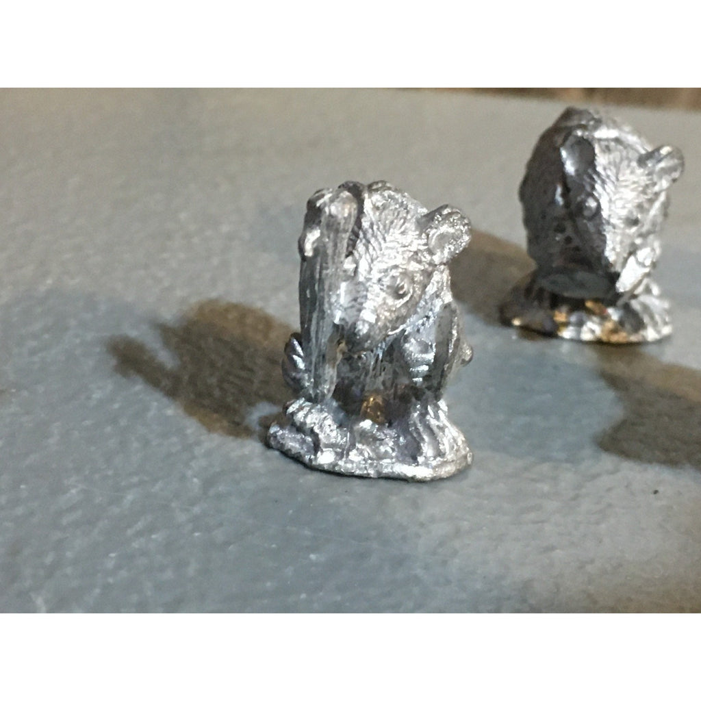 A32864 UNKNOWN METAL MINIATURES RATMEN 5 PK WARRIOR MAGE TABLETOP RPG