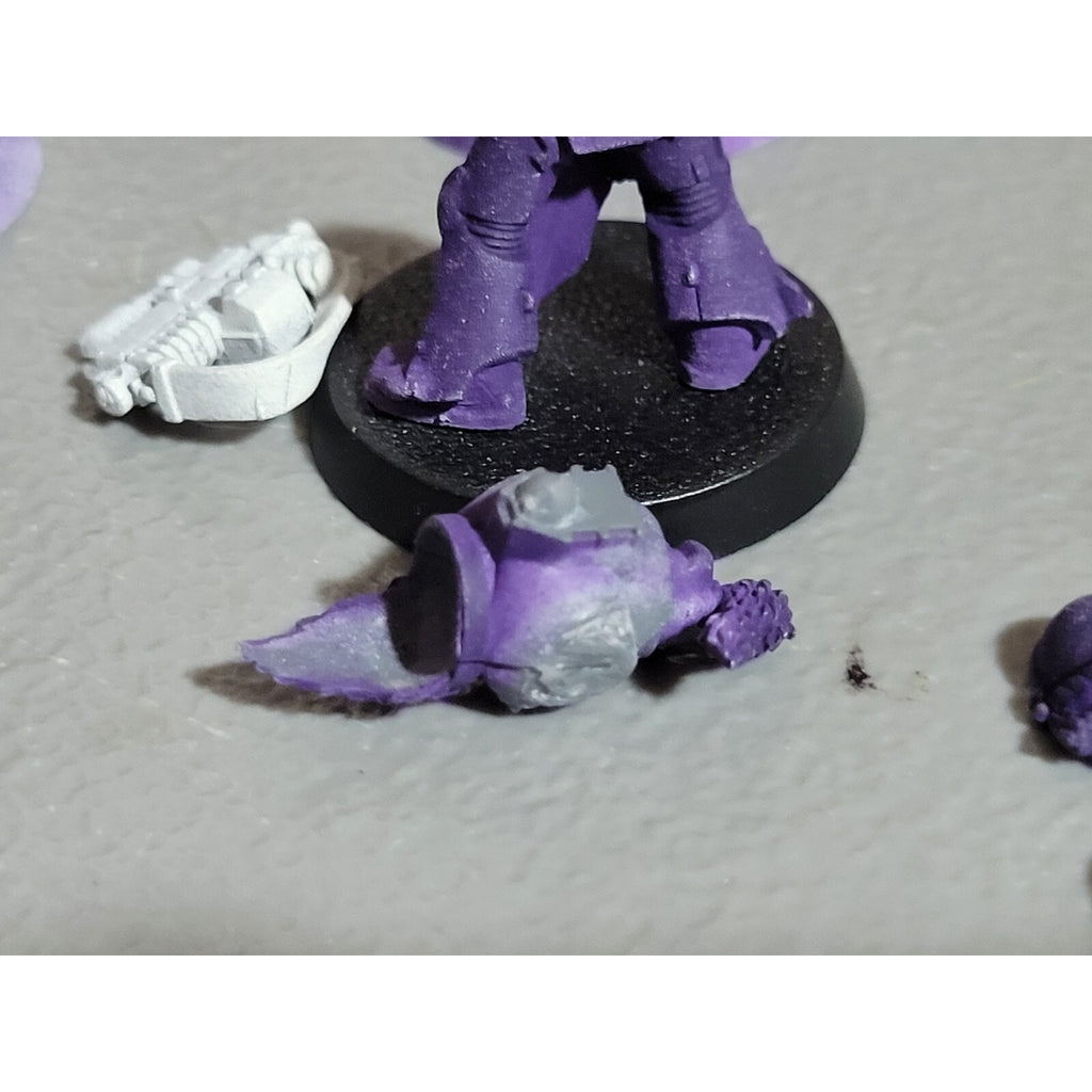 A18249 WARHAMMER 40K SPACE MARINES WOLVES 10 PK GREY HUNTERS MISS 2 BACKPACKS