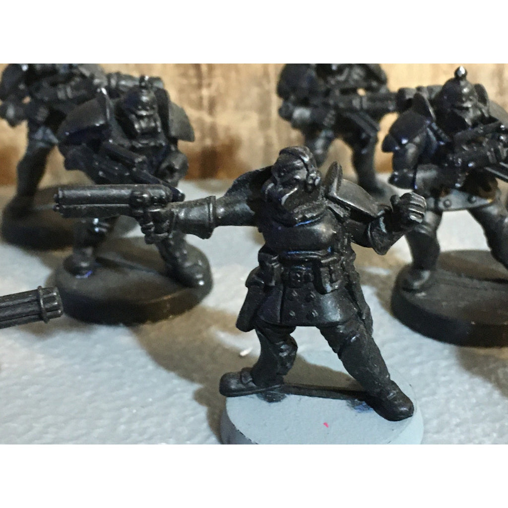 A30059 UNKNOWN TABLE TOP SCI-FI POWER ARMOR SOLDIERS 10 PK WAR GAMES
