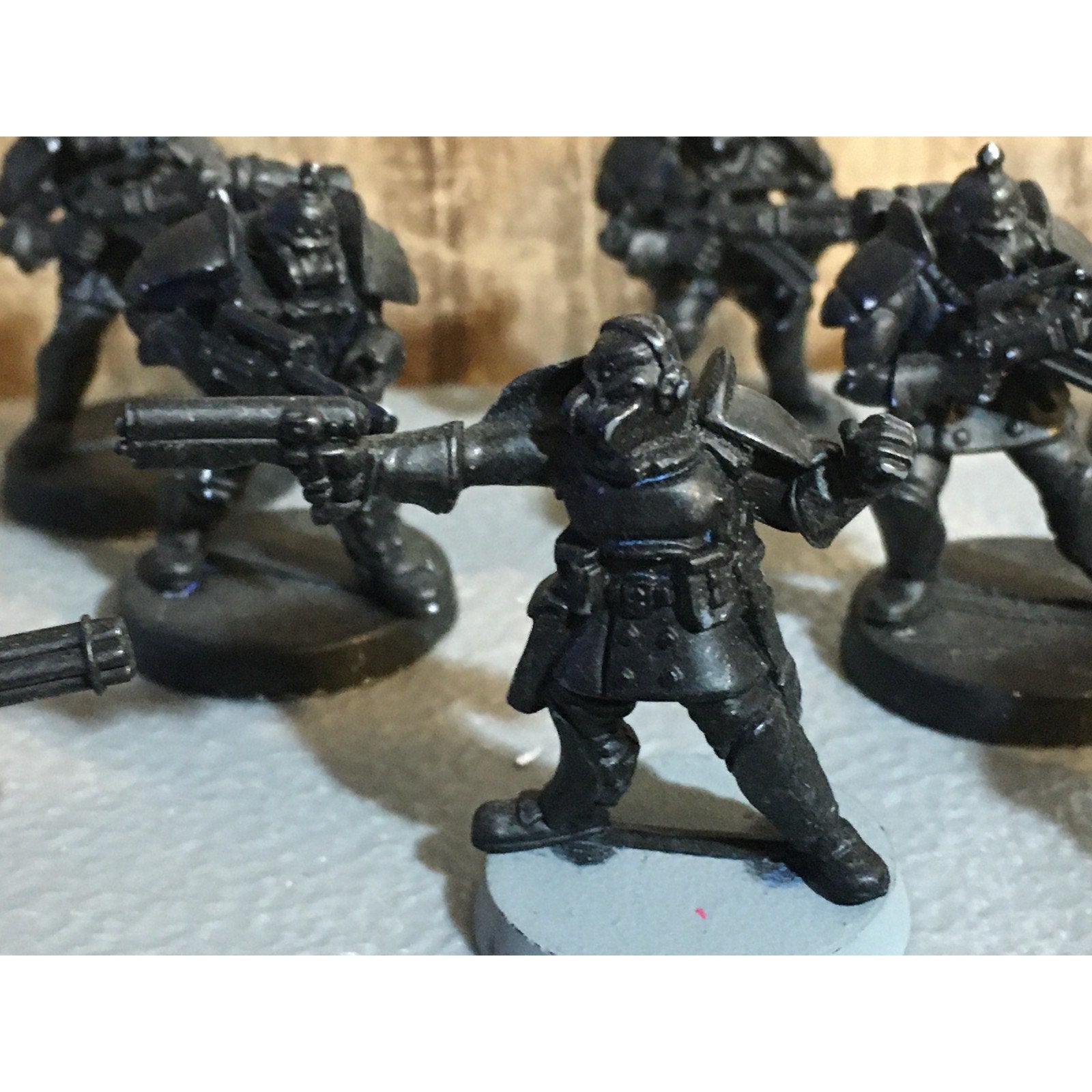 A30059 UNKNOWN TABLE TOP SCI-FI POWER ARMOR SOLDIERS 10 PK WAR GAMES