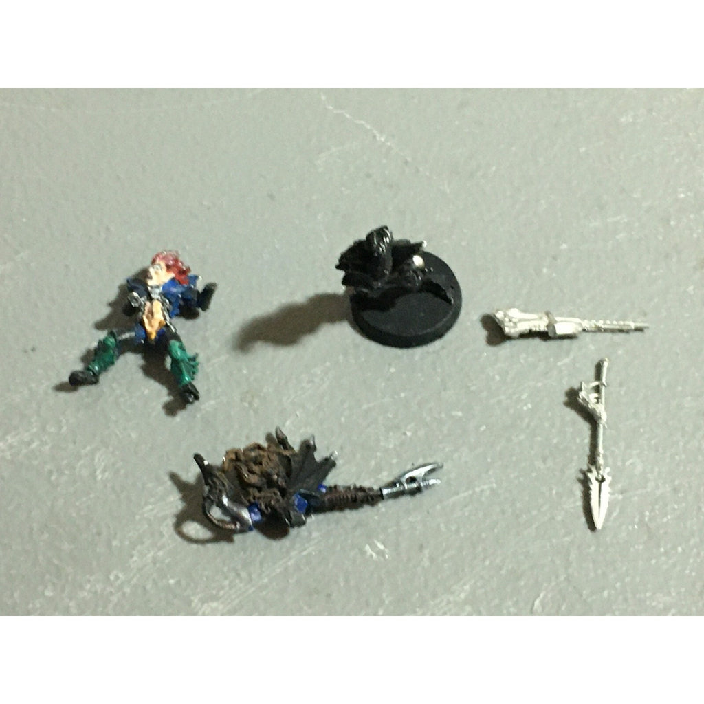 A22397 WARHAMMER 40K DARK ELDAR DRUKHARI METAL BITS & INCOMPLETE LOT GW