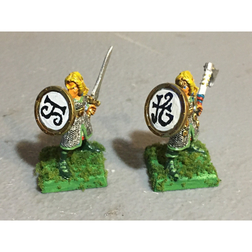 A18757 WARHAMMER FANTASY MARAUDER METAL WOOD ELVES WARRIORS 2 PK GW