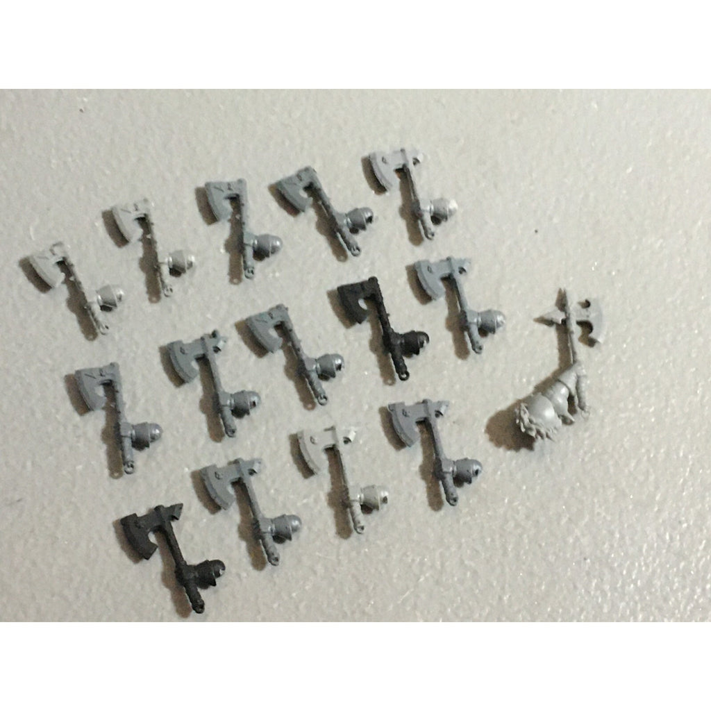 A22212 WARHAMMER FANTASY CHAOS MORTALS BITS LOT AXE HANDS GAMES WORKSHOP