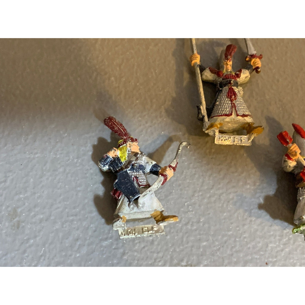 A31231 WARHAMMER MARAUDER FANTASY AOS METAL HIGH ELF ALL METAL LOT STANDARD