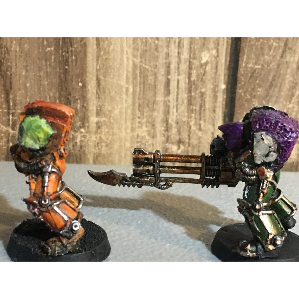A24771 WARHAMMER 40K CHAOS SPACE MARINES METAL 2 PK TERMINATORS MISS LEFT ARMS