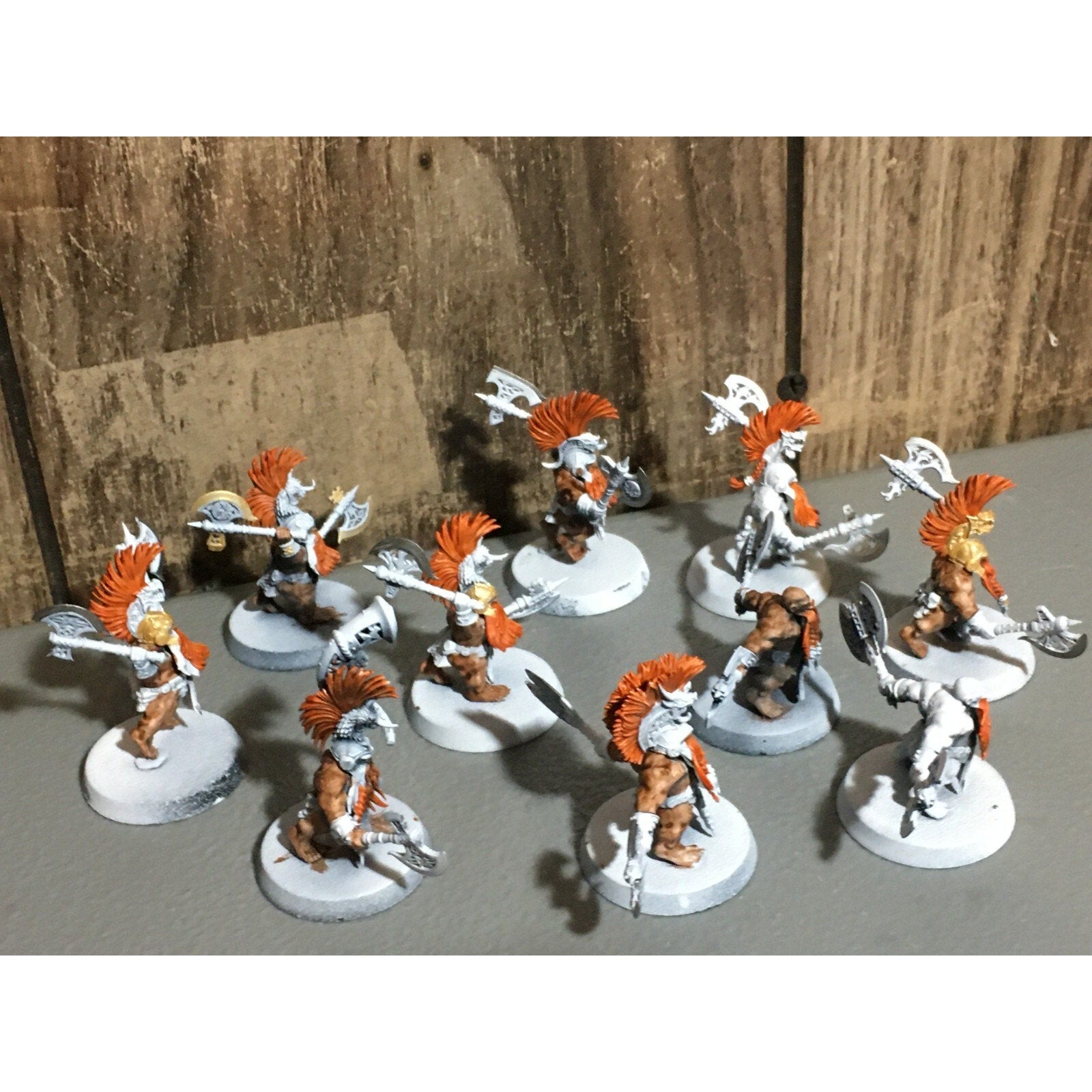 A20178 WARHAMMER FANTASY AOS FYRESLAYERS VULKITE BERZERKERS 10 PK PRIMED