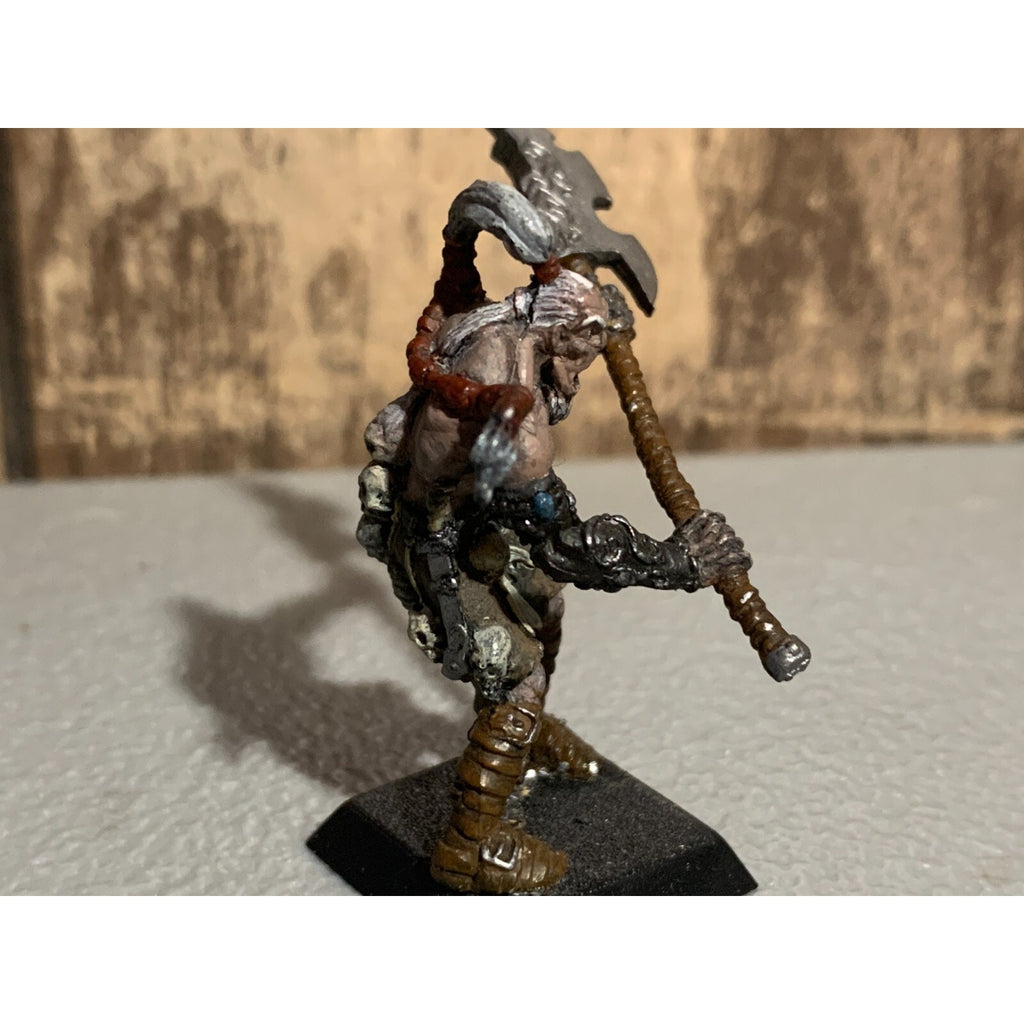 A16313 RACKHAM CONFRONTATION METAL OOP GIANT BARBARIAN W HALBERD