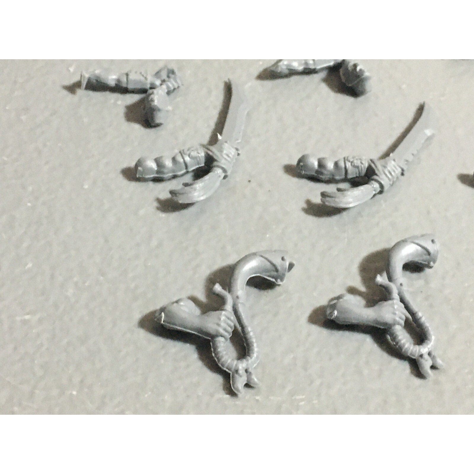 A22629 WARHAMMER FANTASY ORCS & GOBLINS BITS LOT GOBLIN WOLF RIDER ARMS GW