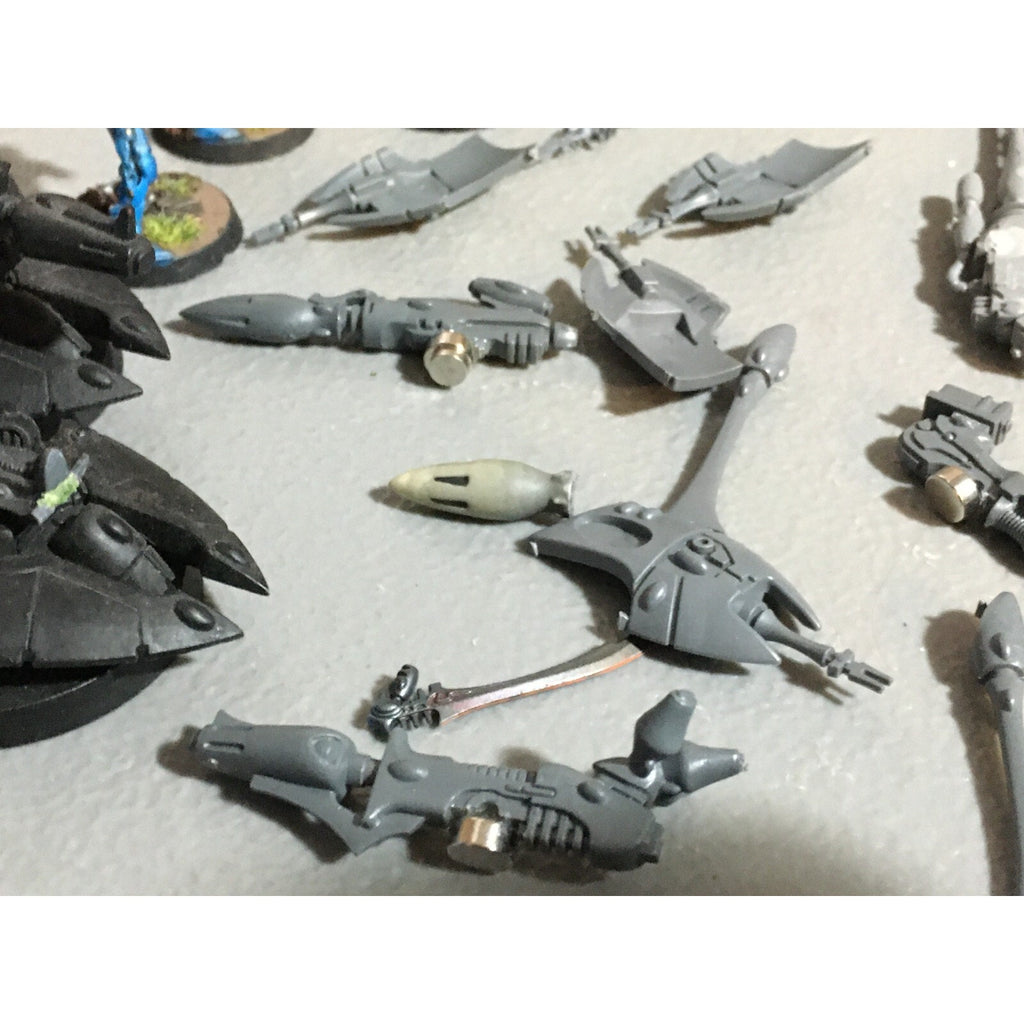 A20100 WARHAMMER 40K ELDAR CRAFTWORLDS BITS LOT CANNON TURRET GUARDIAN WRAITH