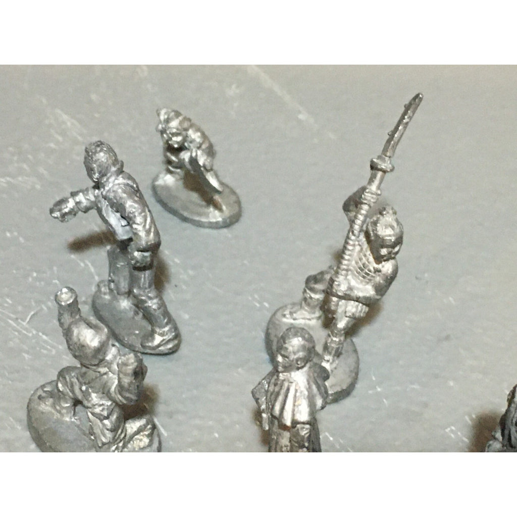 A6558 GRENADIER 8 PK METAL OOP MINIATURES WARRIOR NINJA MUSICIAN 1 INCOMPLETE