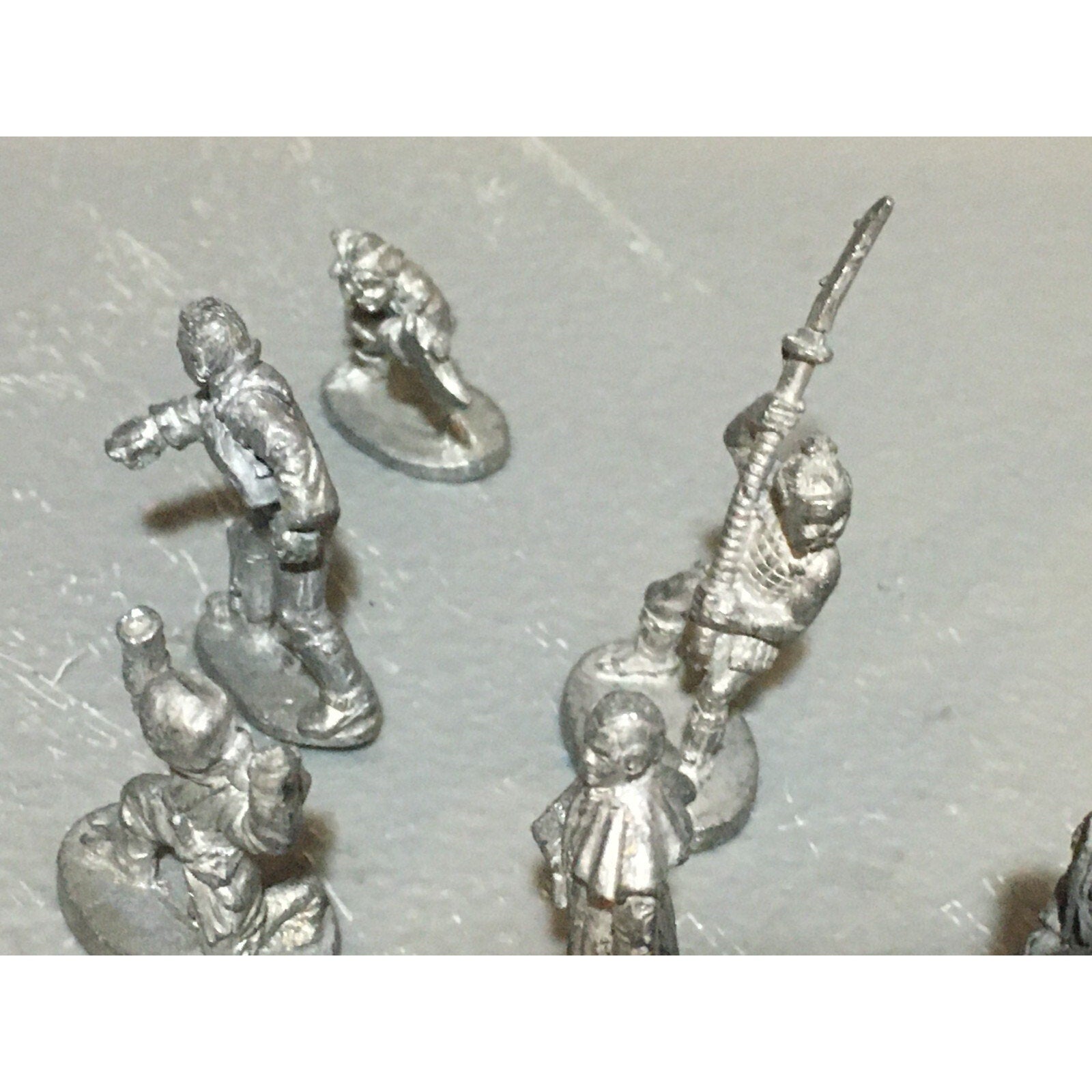 A6558 GRENADIER 8 PK METAL OOP MINIATURES WARRIOR NINJA MUSICIAN 1 INCOMPLETE